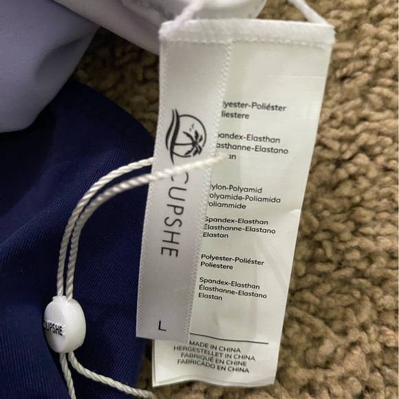 Cupshe Purple Colorblock One Piece Swimsuit - Picture 8 of 9